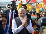 Prime Minister Prime Minister Narendra Modi greets people after arrival at Piarco International Airport in Port of Spain, Trinidad and Tobago on July 3, 2025. Prime Minister Prime Minister Narendra Modi greets people after arrival at Piarco International Airport in Port of Spain, Trinidad and Tobago on July 3, 2025.