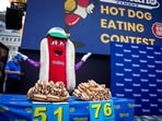 Nathan's Famous Hot Dog Eating Contest returns on July 4, 2025. REUTERS/Angelina Katsanis