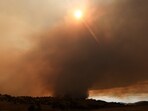 A fire has broken out near Sacramento International Airport in California. 