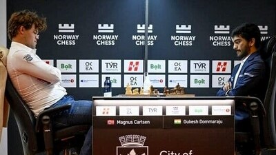 D Gukesh defeated Magnus Carlsen. (Narendra Modi-X) D Gukesh defeated Magnus Carlsen. (Narendra Modi-X)
