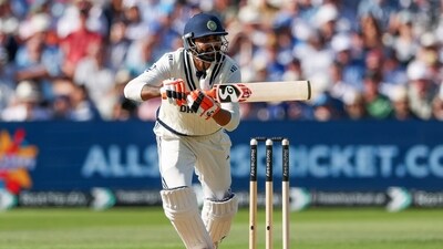 India's Ravindra Jadeja in action during Day 2 of the 2nd test match against England, at Edgbaston in Birmingham (@BCCI X) India's Ravindra Jadeja in action during Day 2 of the 2nd test match against England, at Edgbaston in Birmingham (@BCCI X)