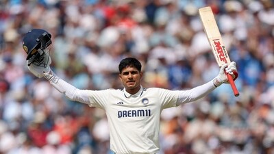 India's captain Shubman Gill celebrates his double-century during Day 2 of the 2nd test match against England, at Edgbaston (@BCCI X) India's captain Shubman Gill celebrates his double-century during Day 2 of the 2nd test match against England, at Edgbaston (@BCCI X)