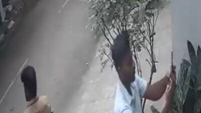 The footage, shows BBMP workers bypassing homes and placing stickers arbitrarily. (X/@PCMohanMP) The footage, shows BBMP workers bypassing homes and placing stickers arbitrarily. (X/@PCMohanMP)