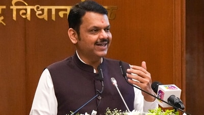 Maharashtra chief minister Devendra Fadnavis at Vidhan Bhavan, in Mumbai, Monday, June 23, 2025. (PTI) Maharashtra chief minister Devendra Fadnavis at Vidhan Bhavan, in Mumbai, Monday, June 23, 2025. (PTI)