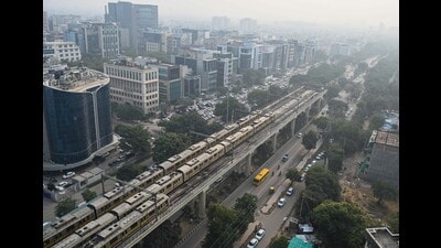 The Haryana government has decided to conduct a traffic impact study at the busyShankar Chowk in Gurugram as part of the Gurugram Metro extension project. (HT PHOTO) The Haryana government has decided to conduct a traffic impact study at the busyShankar Chowk in Gurugram as part of the Gurugram Metro extension project. (HT PHOTO)