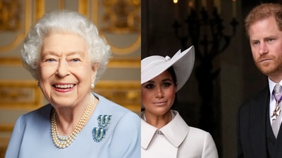 Insiders reveal that Queen Elizabeth had reservations about Prince Harry and Meghan Markle's relationship before their 2018 wedding, fearing Meghan's intentions. (AP) Insiders reveal that Queen Elizabeth had reservations about Prince Harry and Meghan Markle's relationship before their 2018 wedding, fearing Meghan's intentions. (AP)