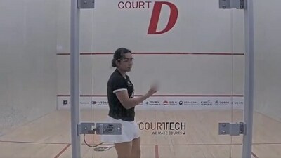 Pakistan's junior squash player has drawn controversy for her obscene gesture (X) Pakistan's junior squash player has drawn controversy for her obscene gesture (X)