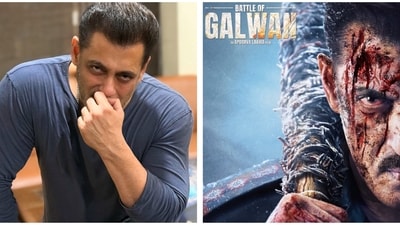 Salman Khan was seen with bloodstains on his face in the first look poster of Battle of Galwan. Salman Khan was seen with bloodstains on his face in the first look poster of Battle of Galwan.