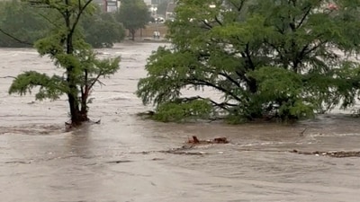 Officials said more than 10 inches (25 centimetres) of rain fell in just a few hours in Texas. (REUTERS)