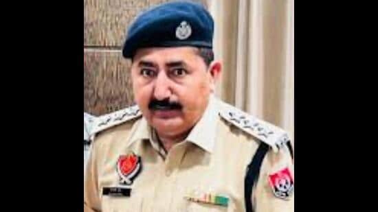 Faridkot deputy superintendent of police (DSP), crimes against women cell, Rajanpal Singh was arrested for offering a bribe of ₹1 lakh to the reader of senior superintendent of police (SSP) Pragya Jain on Friday. (HT Photo)