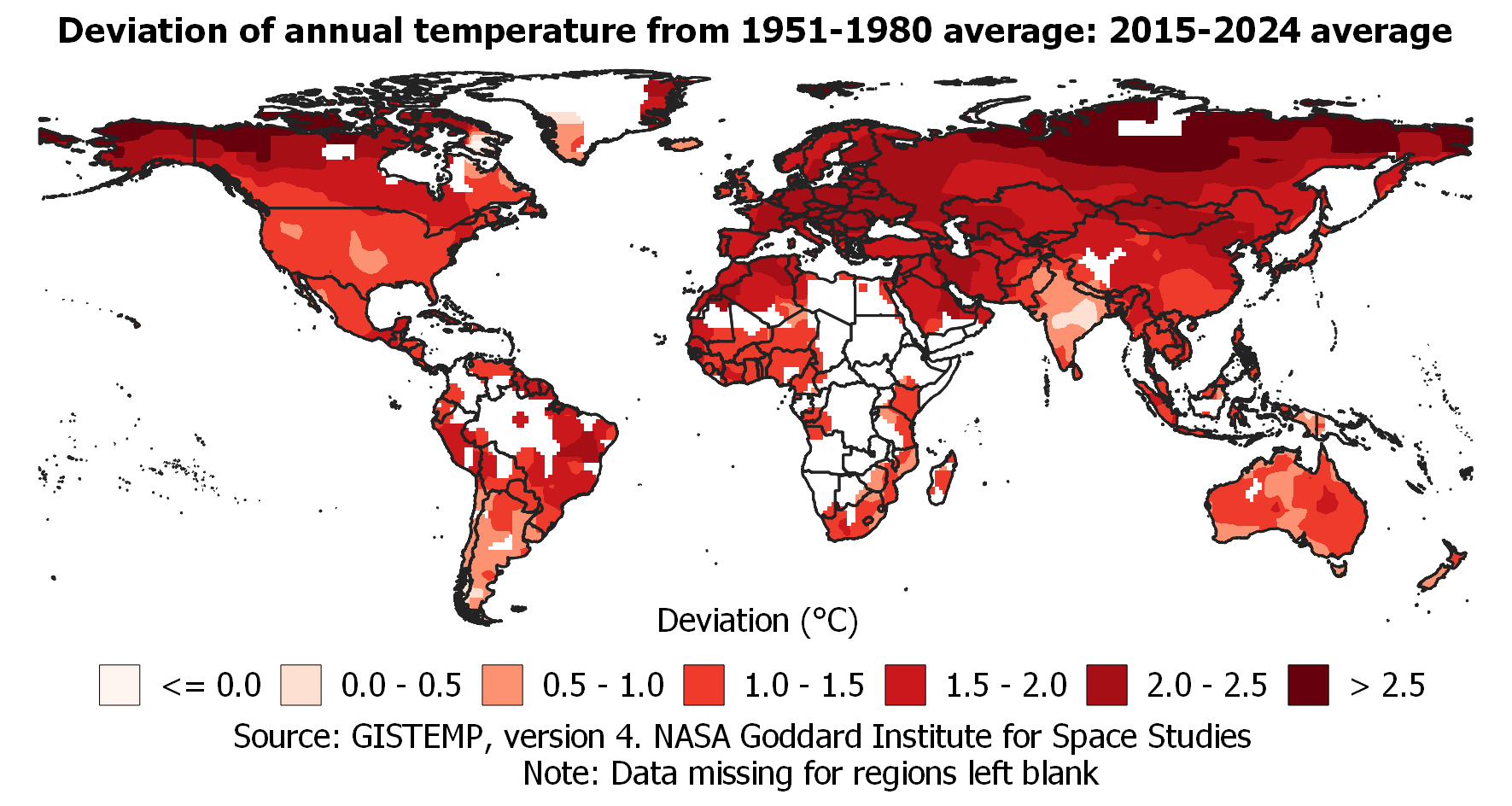 Deviation of June temperature from 1951-1980 average. Deviation of June temperature from 1951-1980 average.