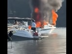 Seven injured in boat explosion near Margaritaville on Lake Lanier.