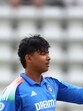 India's Vaibhav Suryavanshi celebrates his ton against England U19 on Saturday. (Action Images via Reuters) India's Vaibhav Suryavanshi celebrates his ton against England U19 on Saturday. (Action Images via Reuters)
