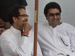 Maharashtra Navnirman Sena (MNS) Chief Raj Thackeray along with Shiv Sena Chief Uddhav Thackeray at the Bal Thackeray Memorial at Shivaji, Park, Dadar, Mumbai, India on Monday, November 17, 2014 on Bal Thackeray's 2nd death anniversary.. Maharashtra Navnirman Sena (MNS) Chief Raj Thackeray along with Shiv Sena Chief Uddhav Thackeray at the Bal Thackeray Memorial at Shivaji, Park, Dadar, Mumbai, India on Monday, November 17, 2014 on Bal Thackeray's 2nd death anniversary..