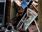A home exploded in the McCormick Street and Rossiter Street area of Detroit, Michigan. A home exploded in the McCormick Street and Rossiter Street area of Detroit, Michigan.