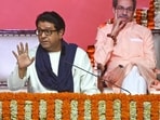 Raj Thackeray (L) and Uddhav Thackeray at the Victory Rally in Worli. Raj Thackeray (L) and Uddhav Thackeray at the Victory Rally in Worli.