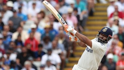 India's Rishabh Pant plays a shot on day four (AFP) India's Rishabh Pant plays a shot on day four (AFP)