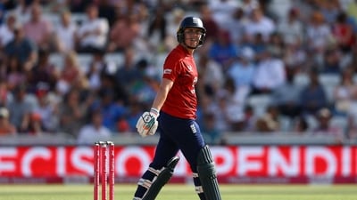 England's Nat Sciver-Brunt walks after losing her wicket (Action Images via Reuters)