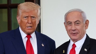 Israeli Prime Minister Benjamin Netanyahu is due to meet with US President Donald Trump in Washington on Monday. (REUTERS)