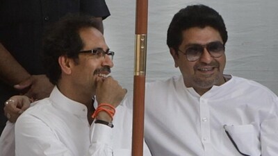 Maharashtra Navnirman Sena (MNS) Chief Raj Thackeray along with Shiv Sena Chief Uddhav Thackeray at the Bal Thackeray Memorial at Shivaji, Park, Dadar, Mumbai, India on Monday, November 17, 2014 on Bal Thackeray's 2nd death anniversary.. (HT Photo) Maharashtra Navnirman Sena (MNS) Chief Raj Thackeray along with Shiv Sena Chief Uddhav Thackeray at the Bal Thackeray Memorial at Shivaji, Park, Dadar, Mumbai, India on Monday, November 17, 2014 on Bal Thackeray's 2nd death anniversary.. (HT Photo)