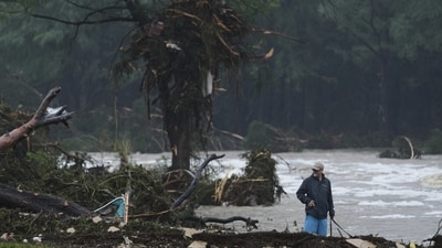 Texas floods have led to widespread devastation after heavy rains battered the area since Friday. (Eric Gay/AP) Texas floods have led to widespread devastation after heavy rains battered the area since Friday. (Eric Gay/AP)
