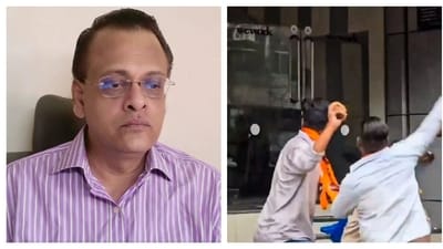 Office of investor Sushil Kedia (left) in Mumbai's Worli area was vandalised on Saturday morning. Office of investor Sushil Kedia (left) in Mumbai's Worli area was vandalised on Saturday morning.