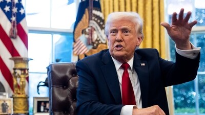 "It's terrible, the floods. It's shocking," Trump said. (Bloomberg)