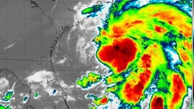 Tropical Storm Chantal is predicted to make landfall in South Carolina between Charleston and Myrtle Beach. (X@VortixWx) Tropical Storm Chantal is predicted to make landfall in South Carolina between Charleston and Myrtle Beach. (X@VortixWx)