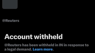 There has been no official statement from Reuters or Indian authorities yet. (X) There has been no official statement from Reuters or Indian authorities yet. (X)