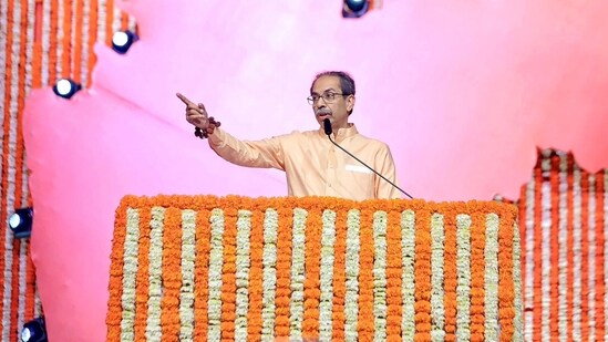 Uddhav said that Shinde had raised the slogan to “please” his “boss”. (ShivSena - शिवसेना)