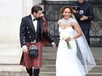 Mel B marries Rory McPhee in a London ceremony with Emma Bunton in attendance. (Toby Shepheard/PA via AP) Mel B marries Rory McPhee in a London ceremony with Emma Bunton in attendance. (Toby Shepheard/PA via AP)