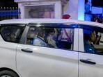 CBI officials leave without taking custody of Trinamool Congress leader Sheikh Shahjahan, in Kolkata on Tuesday. (PTI) CBI officials leave without taking custody of Trinamool Congress leader Sheikh Shahjahan, in Kolkata on Tuesday. (PTI)