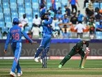 India and Bangladesh in action during the ICC Champions Trophy. India and Bangladesh in action during the ICC Champions Trophy.