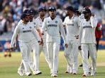 India's captain Shubman Gill (C) and his players during the Edgbaston Test India's captain Shubman Gill (C) and his players during the Edgbaston Test