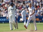 India's captain Shubman Gill, left, watches as England captain Ben Stokes reacts during second cricket Test match at Edgbaston India's captain Shubman Gill, left, watches as England captain Ben Stokes reacts during second cricket Test match at Edgbaston