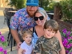 Late Reece Zunker with wife Paula and their two young kids. While the couple's bodies were discovered following Kerr County floods, there two kids are still missing. Late Reece Zunker with wife Paula and their two young kids. While the couple's bodies were discovered following Kerr County floods, there two kids are still missing.