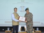 IIM Rohtak's session on "The Role of Armed Forces in Nation Building: Operation Sindoor", was attended  by Lieutenant General Rajesh Pushkar, AVSM, VSM, Director Prof. Dheeraj Sharma, more than 320 students, and distinguished faculty members. (Handout)