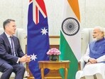 Prime Minister Narendra Modi and Australian deputy prime minister Richard Marles met in Delhi on Wednesday. ani (ANI)