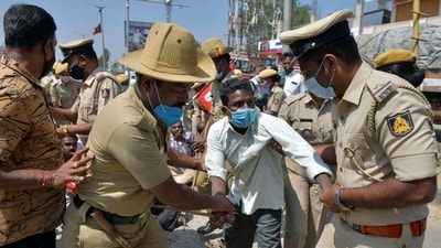 Additional police forces have been deployed in the area, and tight security arrangements are in place to prevent any further disturbance. (AFP/Representational) Additional police forces have been deployed in the area, and tight security arrangements are in place to prevent any further disturbance. (AFP/Representational)