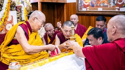 The Dalai Lama is celebrating his 90th birthday on Sunday. (Pema Khandu-X) The Dalai Lama is celebrating his 90th birthday on Sunday. (Pema Khandu-X)