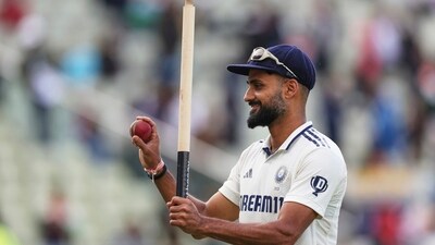 India pacer Akash Deep dedicated his ten-wicket haul at Edgbaston to his elder sister. He revealed that she is suffering from cancer. (AP) India pacer Akash Deep dedicated his ten-wicket haul at Edgbaston to his elder sister. He revealed that she is suffering from cancer. (AP)