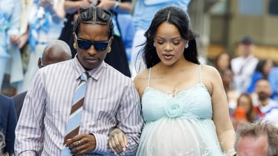 Rihanna and A$AP Rocky are thrilled to welcome their third child. (Photo by NICOLAS MAETERLINCK / Belga / AFP) / Belgium OUT (AFP) Rihanna and A$AP Rocky are thrilled to welcome their third child. (Photo by NICOLAS MAETERLINCK / Belga / AFP) / Belgium OUT (AFP)