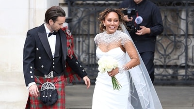 Mel B marries Rory McPhee in a London ceremony with Emma Bunton in attendance. (Toby Shepheard/PA via AP) (AP) Mel B marries Rory McPhee in a London ceremony with Emma Bunton in attendance. (Toby Shepheard/PA via AP) (AP)
