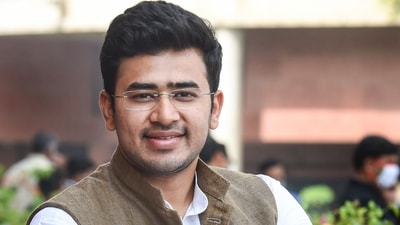 Bengaluru South MP Tejasvi Surya. (PTI Photo) Bengaluru South MP Tejasvi Surya. (PTI Photo)