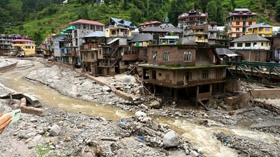 Beyond casualties, Himachal Pradesh has also suffered widespread infrastructural and economic damage due to floods. (PTI) Beyond casualties, Himachal Pradesh has also suffered widespread infrastructural and economic damage due to floods. (PTI)