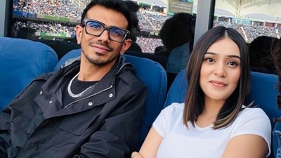 RJ Mahvash was spotted watching a cricket match with Yuzvendra Chahal earlier this year. RJ Mahvash was spotted watching a cricket match with Yuzvendra Chahal earlier this year.
