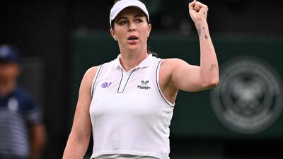 Russia's Anastasia Pavlyuchenkova celebrates after winning against Britain's Sonay Kartal. (AFP) Russia's Anastasia Pavlyuchenkova celebrates after winning against Britain's Sonay Kartal. (AFP)