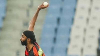 Simarjeet Singh emerged as the most expensive buy at the Delhi Premier League auction, with Central Delhi Kins buying him for ₹39 lakh. (Pti) Simarjeet Singh emerged as the most expensive buy at the Delhi Premier League auction, with Central Delhi Kins buying him for ₹39 lakh. (Pti)