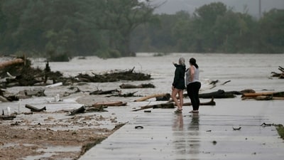 More than 50 people have died and dozens of children are missing in Texas Hill Country after catastrophic flooding, leaving officials struggling to explain if they had done enough to warn people of the fast-rising waters. (AP Photo) More than 50 people have died and dozens of children are missing in Texas Hill Country after catastrophic flooding, leaving officials struggling to explain if they had done enough to warn people of the fast-rising waters. (AP Photo)