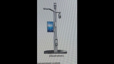 The smart poles will be equipped with CCTV cameras, drone cameras, sirens and digital display screens and will be directly connected to the PMC’s disaster management cell to help monitor and quickly respond to the situation on-the-ground. (HT PHOTO) The smart poles will be equipped with CCTV cameras, drone cameras, sirens and digital display screens and will be directly connected to the PMC’s disaster management cell to help monitor and quickly respond to the situation on-the-ground. (HT PHOTO)